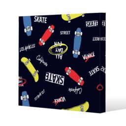 Benjamin Tate Design Skate (Canvas Print) / 127 x 127 x 4cm in Natural - Size: 127 x 127 x 4 cm - thumbnail 1