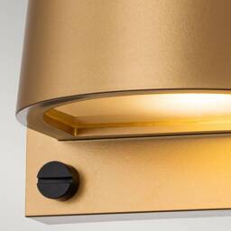Netlighting Scout 1 Light Small Outdoor Wall Light Painted Heritage Brass IP44 in Bronze - thumbnail 3