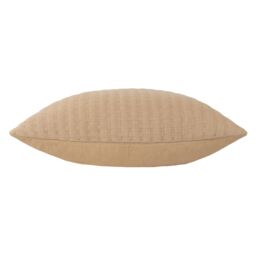 Yard Hush Stitched 100% Cotton Cushion in Taupe - Size: 45 cm x 45 cm - thumbnail 3