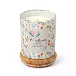 Peter Rabbit Spring Bloom Scented Candle 1 Wick Wood Lid 30hr Burn Glass - Size: Medium - thumbnail 3