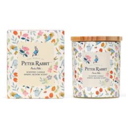Peter Rabbit Spring Bloom Scented Candle 1 Wick Wood Lid 30hr Burn Glass - Size: Medium - thumbnail 2