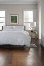The Lyndon Company Wild Grass Cotton Duvet Set with Embroidered in White - Size: Single - thumbnail 3