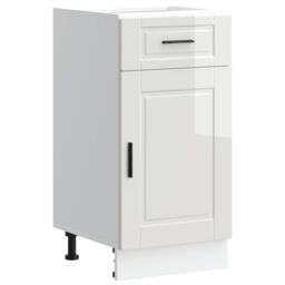 Berkfield Home Kitchen Base Cabinet¬†Porto High Gloss White Engineered Wood - thumbnail 2