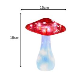 Marco Paul 3pck Solar Mushroom LED Garden Ornaments in Red - thumbnail 6