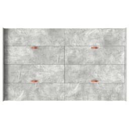 Berkfield Home Storage Bed Frame Concrete grey 120 x 200 cm Melamined wood - thumbnail 8