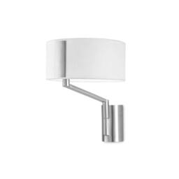 Netlighting Twist 1 Light Indoor Wall Lamp Satin Nickel E27 Special Offer in Grey