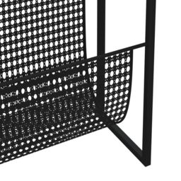 Berkfield Home Magazine Rack Black 35x15x45 cm Steel - Size: 35 x 15 x 45 cm - thumbnail 6