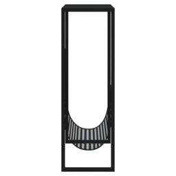 Berkfield Home Magazine Rack Black 35x15x45 cm Steel - Size: 35 x 15 x 45 cm - thumbnail 4