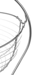 Orsina Apple Shaped Fruit Basket in Silver - thumbnail 5