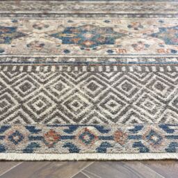 Origin 'Mandala Stripe' Rug in Grey - Size: 160 cm x 230 cm - thumbnail 3