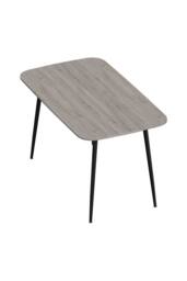 Living and Home Modern Dining Table with MDF Tabletop & Metal Legs in Grey - thumbnail 5