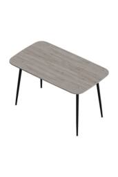 Living and Home Modern Dining Table with MDF Tabletop & Metal Legs in Grey - thumbnail 6