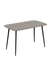 Living and Home Modern Dining Table with MDF Tabletop & Metal Legs in Grey - thumbnail 3