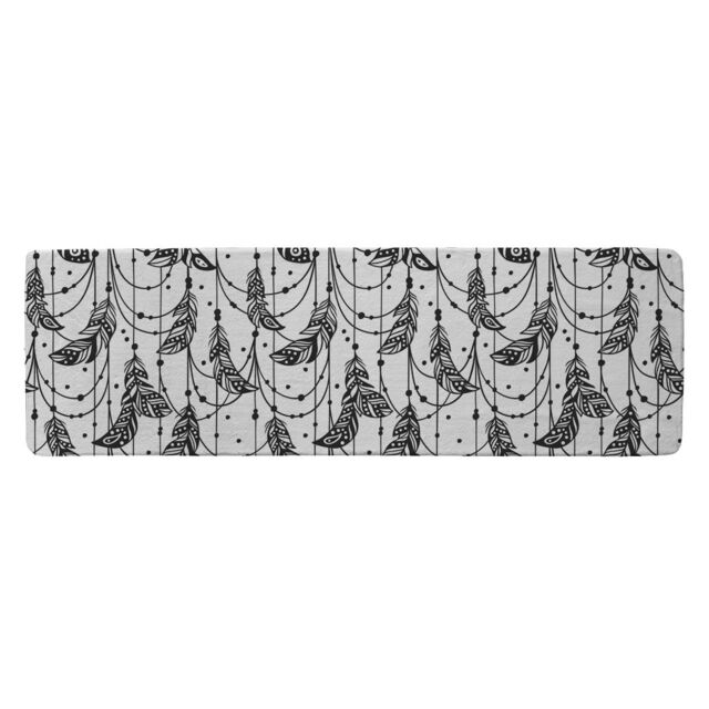 Benjamin Tate Design Hand Drawn Bohemian Chic Style Runner Rug in Natural - Size: 67 cm x 230 cm - image 1