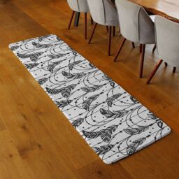 Benjamin Tate Design Hand Drawn Bohemian Chic Style Runner Rug in Natural - Size: 67 cm x 230 cm - thumbnail 2