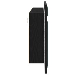 Berkfield Home LED Mirror Cabinet Black Oak 100x12x45 cm Engineered Wood - Size: 100 x 12 x 45 cm - thumbnail 7
