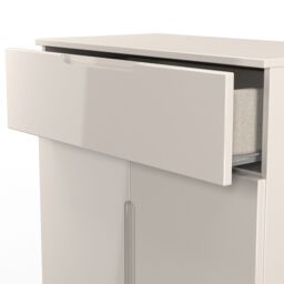 Ready Assembled 2 U Lucca 1 Drawer 2 Door Sideboard (Ready Assembled) in Taupe - thumbnail 7