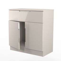 Ready Assembled 2 U Lucca 1 Drawer 2 Door Sideboard (Ready Assembled) in Taupe - thumbnail 6