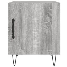 Berkfield Home Bedside Cabinets 2 pcs Grey Sonoma 40x40x50 cm Engineered Wood - Size: 40 x 40 x 50 cm - thumbnail 6