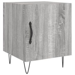 Berkfield Home Bedside Cabinets 2 pcs Grey Sonoma 40x40x50 cm Engineered Wood - Size: 40 x 40 x 50 cm - thumbnail 5