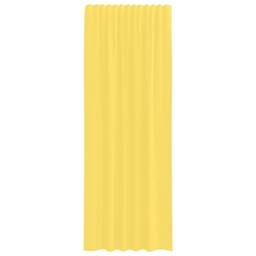 Berkfield Home Voile Curtains with Rod Pockets 2 pcs Yellow - thumbnail 4