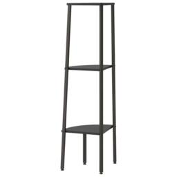 Berkfield Home 3-Tier Corner Shelf Black 45.5x31.5x120 cm - thumbnail 5