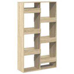 Berkfield Home Classic Bookcase Sonoma Oak 100x33x175 cm Engineered Wood in Light Brown - Size: 100 x 33 x 175 cm - thumbnail 6