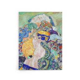 "Artery8 Baby Cradle Colourful Painting Canvas Wall Art Print Gustav Klimt - Size: W18"" x H24""" - thumbnail 1