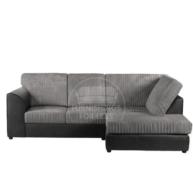 Furnishings For Less UK Luxor Jumbo Cord 4 Seater Corner sofa Right Hand Facing - Full Back - image 1
