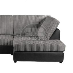 Furnishings For Less UK Luxor Jumbo Cord 4 Seater Corner sofa Right Hand Facing - Full Back - thumbnail 2