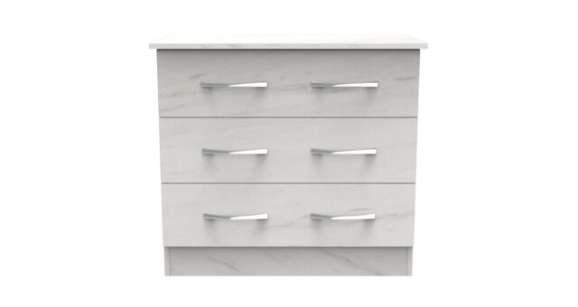 Ready Assembled 2 U Hampshire 3 Drawer Chest (Ready Assembled) in White - image 1