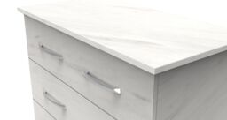Ready Assembled 2 U Hampshire 3 Drawer Chest (Ready Assembled) in White - thumbnail 4