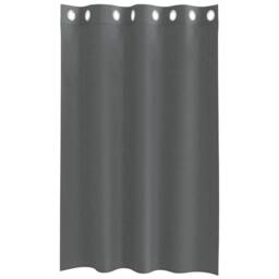 Berkfield Home Voile Curtains with Grommets 2 pcs Dark Grey 140x175 cm - thumbnail 4