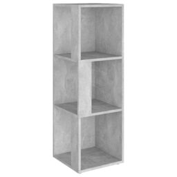 Berkfield Home Corner Cabinet Concrete Grey 33x33x100 cm Engineered Wood - Size: 33 x 33 x 100 cm - thumbnail 2