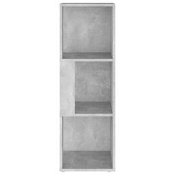 Berkfield Home Corner Cabinet Concrete Grey 33x33x100 cm Engineered Wood - Size: 33 x 33 x 100 cm - thumbnail 5