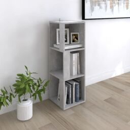 Berkfield Home Corner Cabinet Concrete Grey 33x33x100 cm Engineered Wood - Size: 33 x 33 x 100 cm - thumbnail 1