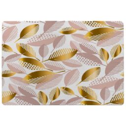 Benjamin Tate Design Pastel Rose & Gold Autumn Rug in Natural - Size: Large - thumbnail 1