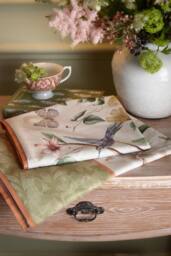 Appletree 'Fiorella' 100% Cotton Floral & Bird Print Duvet Cover Set in Natural - Size: King - thumbnail 4