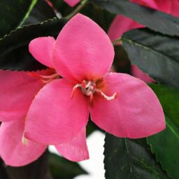 Berkfield Home Artificial Rhododendron Plant with Pot 155 cm Green & Pink - thumbnail 2