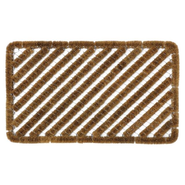 JVL Boston Scraper Door Mat, 45x75cm in Brown - Size: 45 cm x 75 cm - image 1