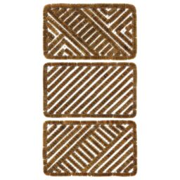 JVL Boston Scraper Door Mat, 45x75cm in Brown - Size: 45 cm x 75 cm - thumbnail 2
