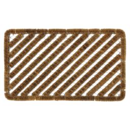 JVL Boston Scraper Door Mat, 45x75cm in Brown - Size: 45 cm x 75 cm
