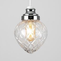 ValueLights Aphrodite Silver Ceiling Pendant Shade - thumbnail 3