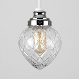 ValueLights Aphrodite Silver Ceiling Pendant Shade - thumbnail 2