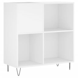 Berkfield Home Record Cabinet White 84.5x38x89 cm Engineered Wood - thumbnail 2
