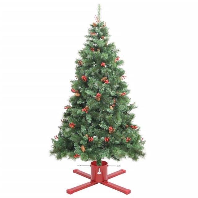 Berkfield Home Durable Christmas Tree Stand Red 61x61x15.5 cm - image 1
