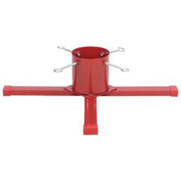 Berkfield Home Durable Christmas Tree Stand Red 61x61x15.5 cm - thumbnail 5