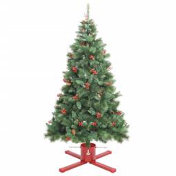 Berkfield Home Durable Christmas Tree Stand Red 61x61x15.5 cm