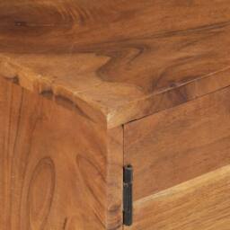 Berkfield Home TV Cabinet Solid Wood Acacia with Honey Finish 140x30x40 cm in Brown - Size: 140 x 30 x 40 cm - thumbnail 6