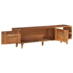 Berkfield Home TV Cabinet Solid Wood Acacia with Honey Finish 140x30x40 cm in Brown - Size: 140 x 30 x 40 cm - thumbnail 5